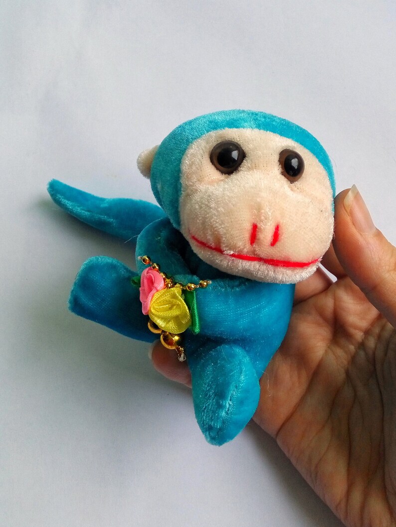 small soft toy monkey