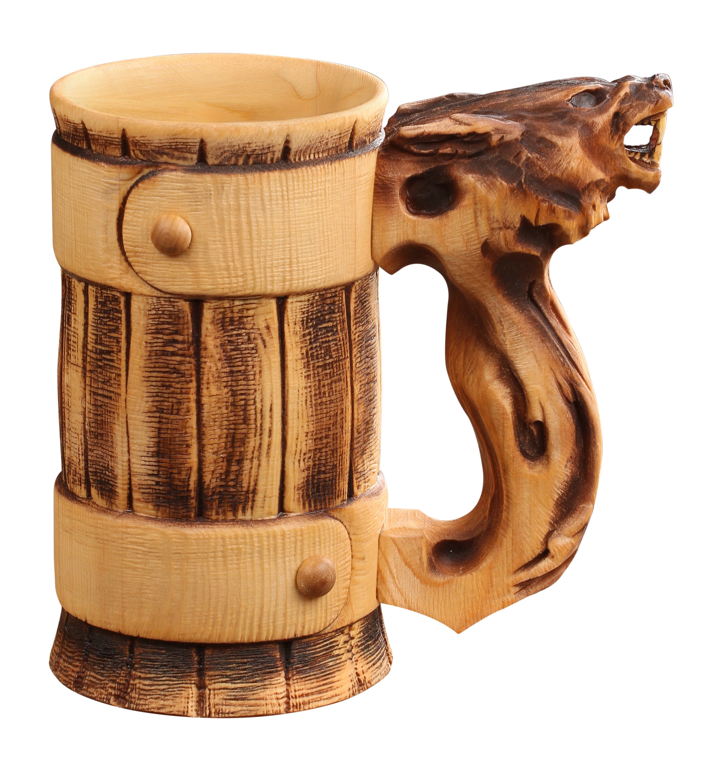 Steins Cedar Wood Beer Stein Home & Living Drink & Barware