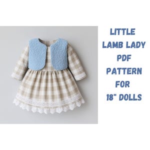 Dress pattern for 18" dolls.