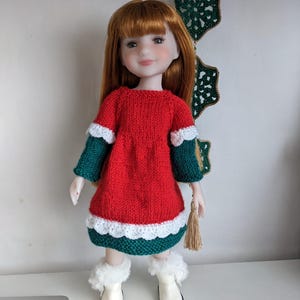 PDF Pattern Azalea Knitted Dress for Ruby Red Fashion Friends™ - Etsy