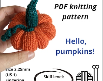 Wzór PDF na dzierganą dynię. Zbliża się Halloween!