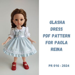 Glasha Dress PDF Sewing Pattern for Paola Reina Las Amigas – Digital Doll Clothes Pattern with Step-by-Step Instructions
