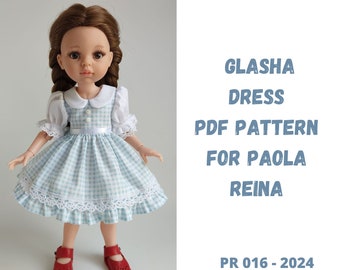 Paola Reina Las Amigas Doll Dress PDF Sewing Pattern: Glasha Dress (Digital Download)