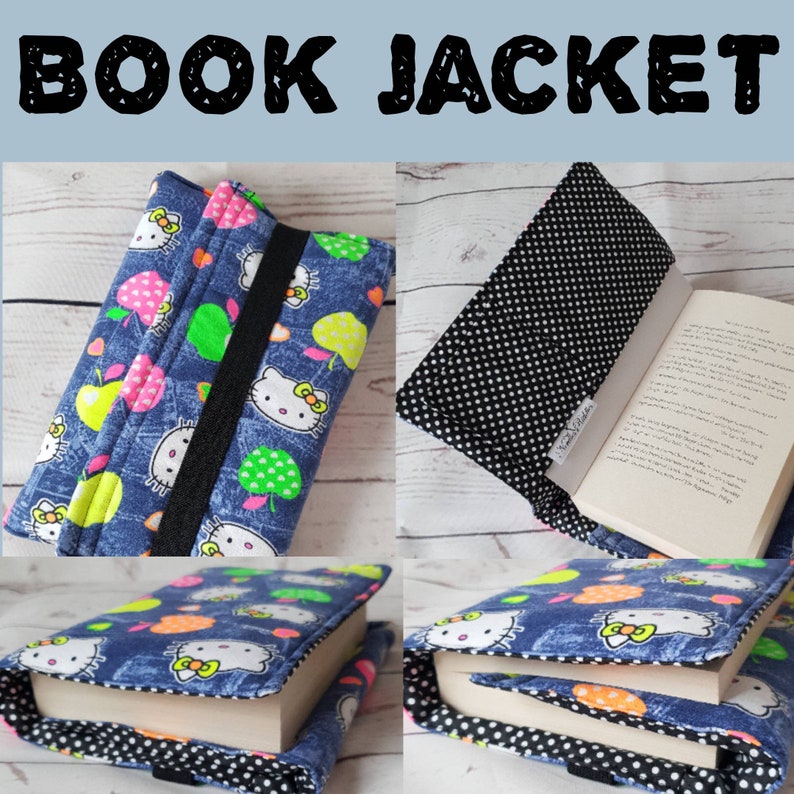 Book Sleeve With Pocket Book Jacket Kindle Sleeve Etsy UK