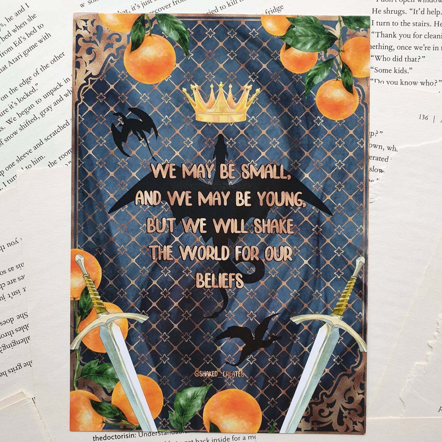 The Priory of the Orange Tree inspired A5 Art Print
