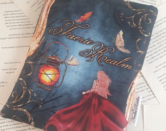 Book sleeve / Book jacket / Kindle sleeve FAERIE REALM
