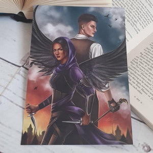 Inej Ghafa and Kaz Brekker Six of Crows A5 Art Print
