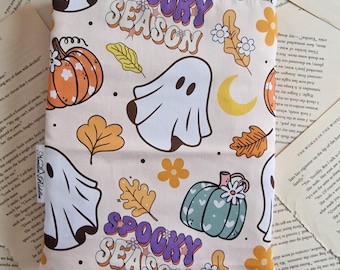Book Sleeve with Pocket and Kindle Sleeve Spooky Season