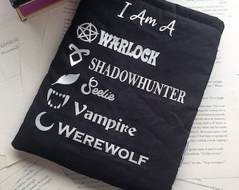 Shadowhunters Book Sleeve / Kindle Sleeve / Tote Bag