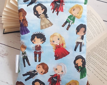 OFFICIALLY LICENSED  Book Sleeve with Pocket, Book Jacket, Kindle Sleeve, Bookmark Sleeve, Switch Sleeve  Throne of Glass