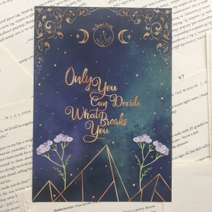 OFFICIALLY LICENSED A Court of Thorns and Roses inspired A5 Art Print