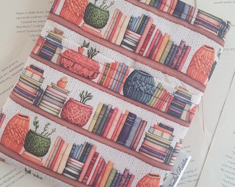 Book Sleeve with Pocket, Book Jacket, Kindle Sleeve Books