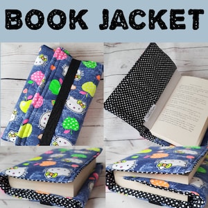 Book Sleeve mit Tasche, Book Jacket, Kindle Sleeve, Switch Sleeve Books are my love Sprache Bild 4
