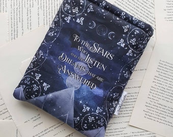 ACOTAR Book Sleeve for Paperback and Hardcover, Fabric Book Dust Jacket, Kindle Sleeve for Paperback and Basic Models
