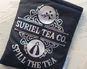 Funda para libros Suriel Tea Co. inspirada en ACOTAR, funda para Kindle Paperwhite de 12.ª generación y Colorsoft SJM Merch, protector acolchado para libros.