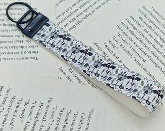 Dragons Wristlet -  Keychain Printed Faux Leather