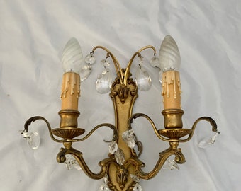 Vintage Ornate 30s Spanish 6 Arm Solid Brass Chandelier Lots Vintage Ornate 30s Spanish 6 Arm Solid Brass Chandelier Lots