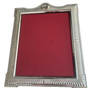 Large A4 sized vintage silver plate portrait picture photo frame wedding photo frame wedding gift anniversary gift silver gift