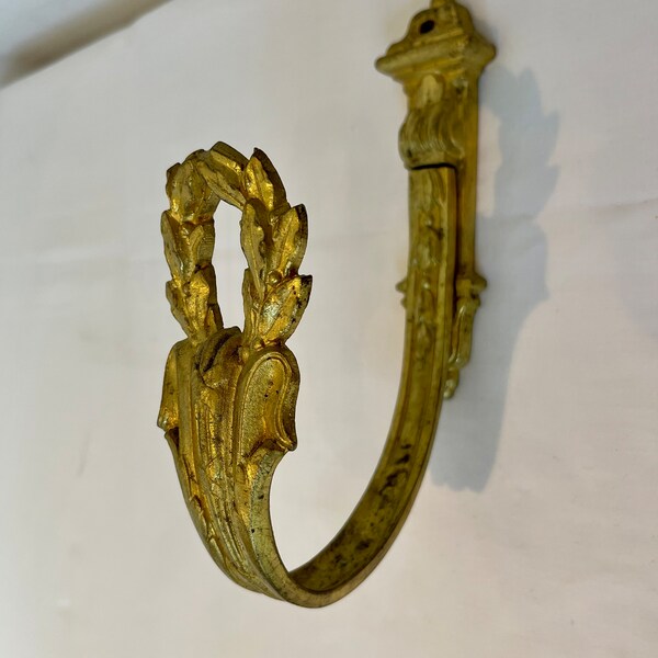 Vintage gold brass wall hook coat hook towel hook wall hook robe hook