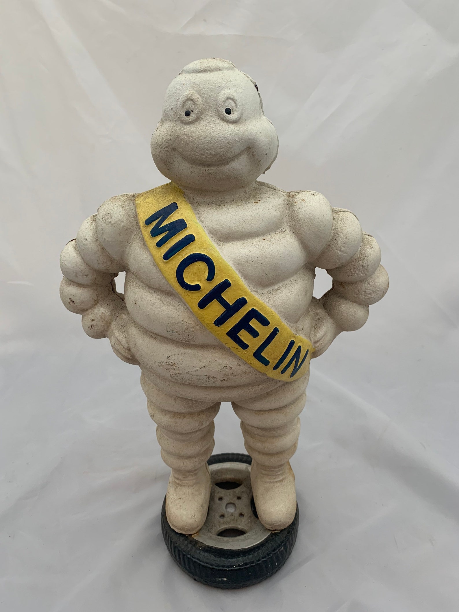 Vintage cast iron Michelin tyre man Detroit 1918 standing in | Etsy