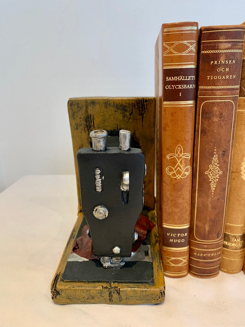 Vintage Style Singer Sewing Machine Bookends Book Tidy Book Etsy