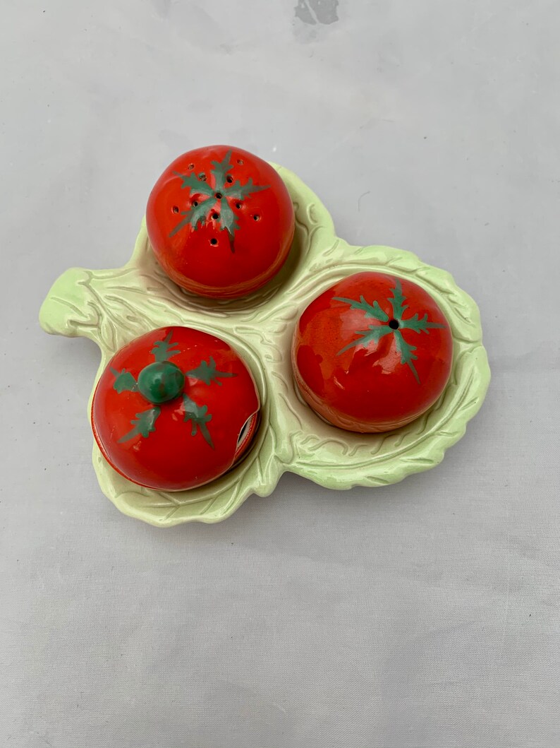 10 piece vintage Carlton Ware salad serving set with tomato Etsy