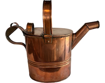 Large Vintage copper kettle copper watering can copper garden ware vintage copper gardening gift