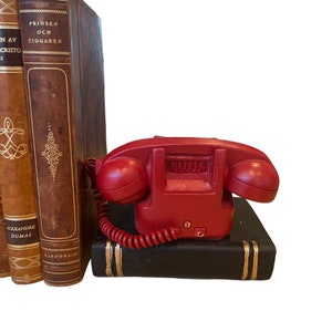 Pair vintage retro style telephone bookends retro shelf tidies book gift new home gift bookworm gift 1970s gift birthday gift image 10