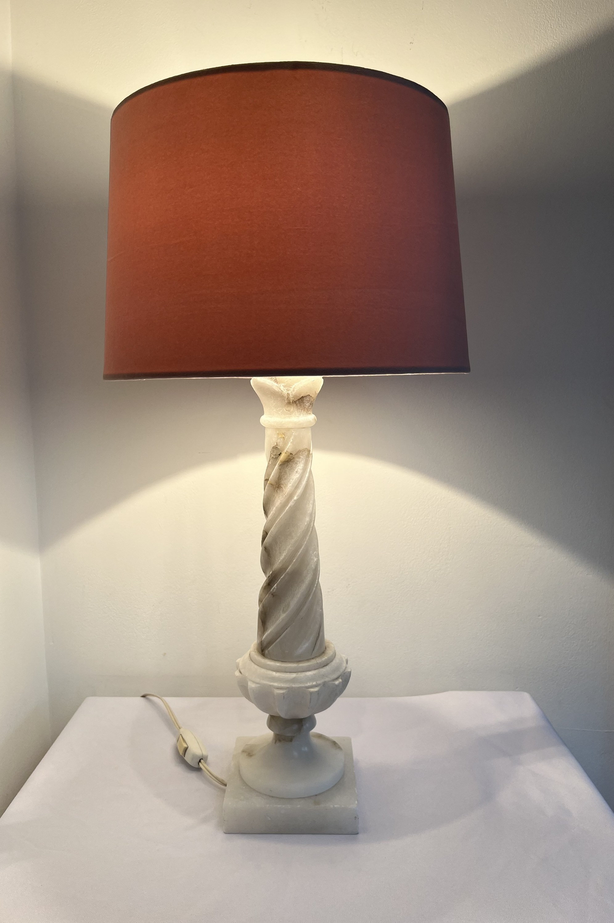 Vintage marble lamps for sale deals