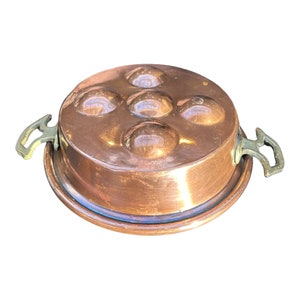 Vintage copper egg boiler egg pan vintage copper kitchen ware chefs gift kitchen gift cookery gift vintage home ware