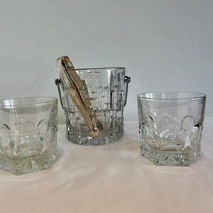 Vintage Whisky-Set Vintage Eiskübel Vintage Whisky-Gläser Geschenk für Papa Geschenk für Whisky-Liebhaber
