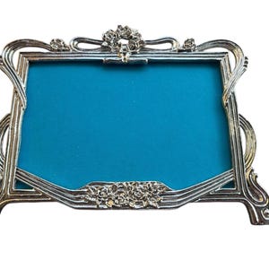 vintage silver metal art nouveau style landscape picture photo frame wedding photo frame wedding gift anniversary gift