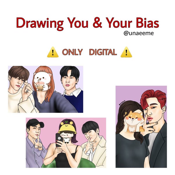 Drawing You & Your Bias Digital Kpop// BTS, BlackPink, Exo, Txt, Ateez, Stray Kids, NCT, SHINee, Enhypen, MonstaX, The Boyz, Got7, Seventeen