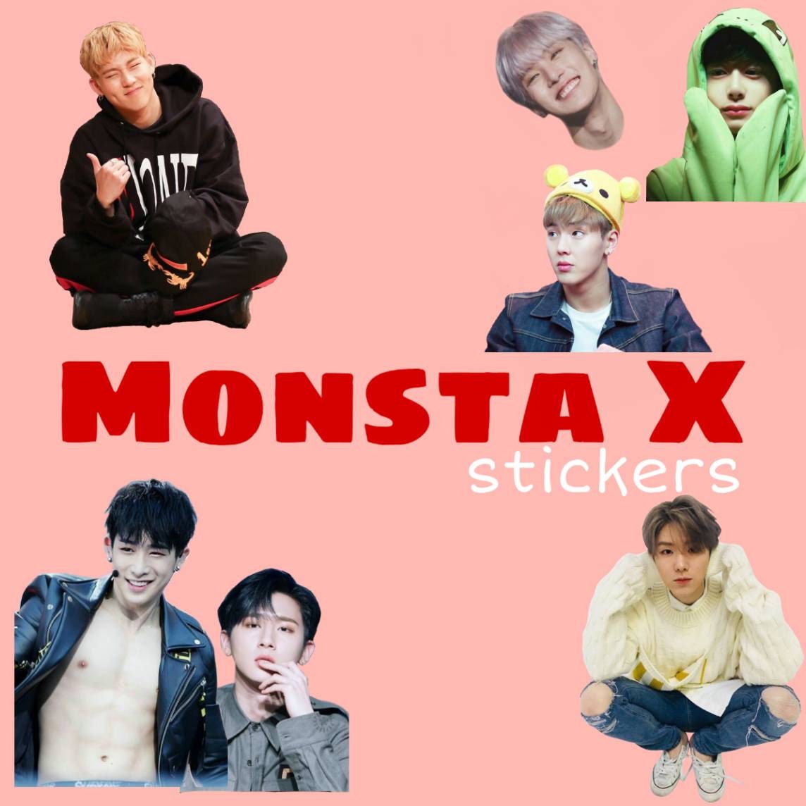 monsta x stickers etsy ireland