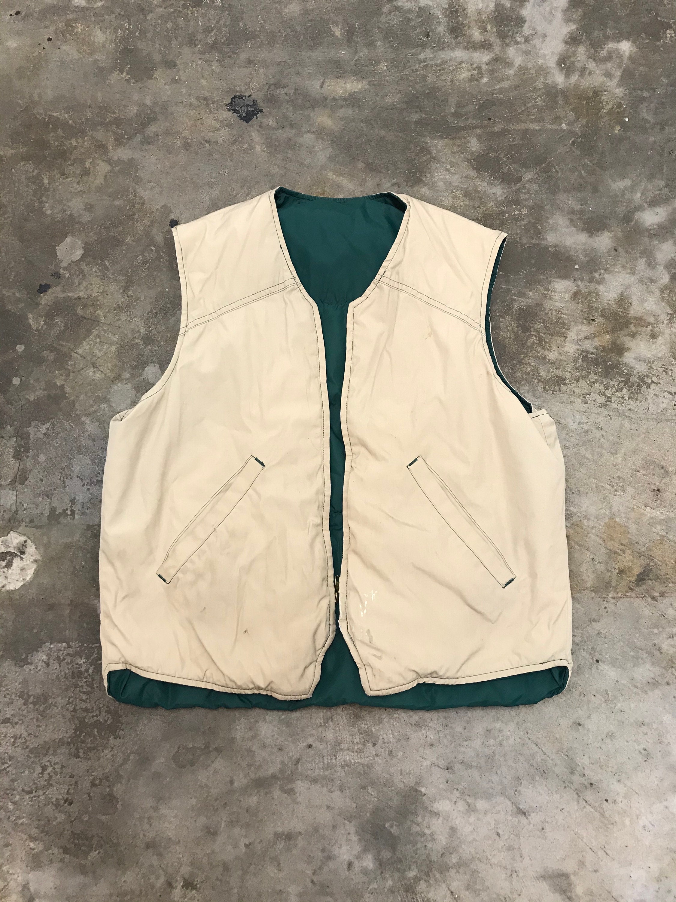 Eddie Bauer Reversible Vest 80s 90s 