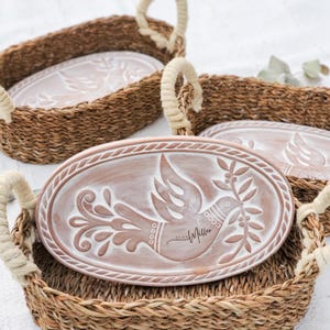 Personalized Christmas Gift Unique Holiday Gift Wife Gift Friend Gift Grandma Gift For Mom Family Gift Bread Warmer Basket [Bird/OV-P]