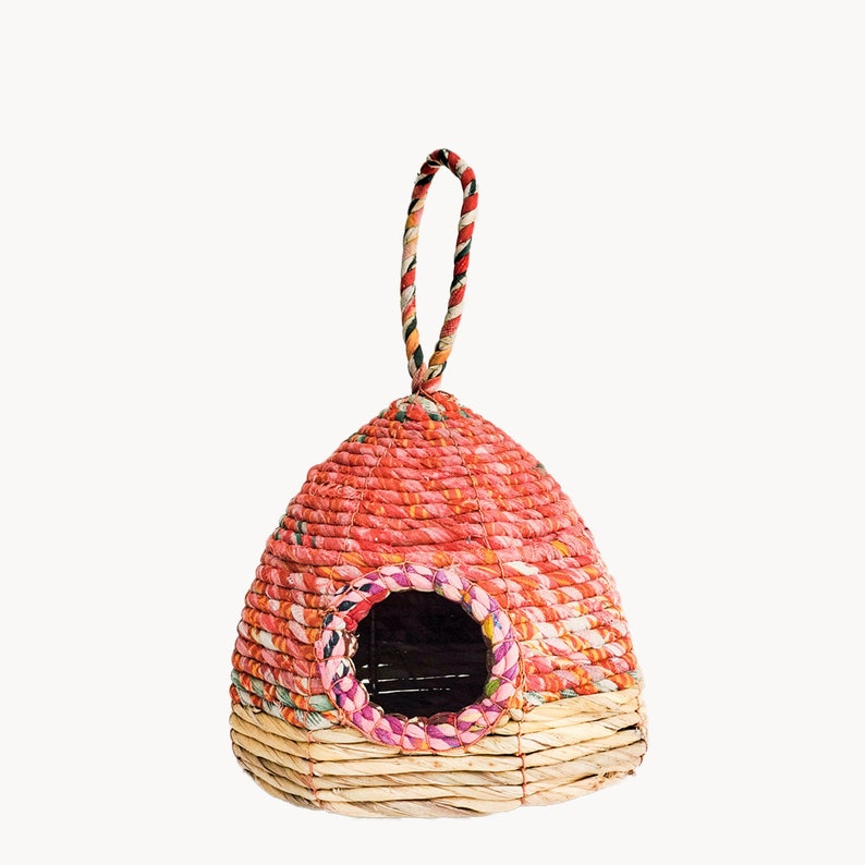 Handwoven Natural Bird House