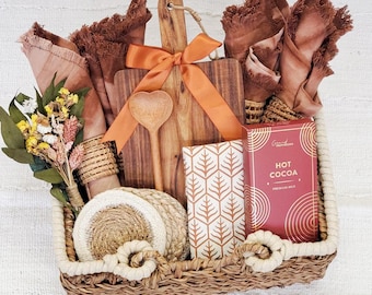 Kitchen and Dining Gift Basket - Unique Housewarming, Hostess Gift for Her