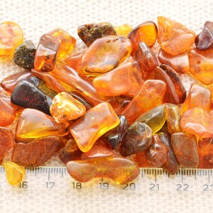 Amber Stones  37 Grams 6-30mm Jewelry Supplies Beads, Baltic Amber stones, Polished Natural Beads AM-003