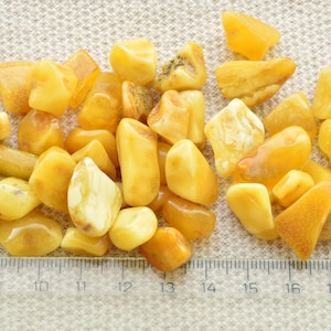 Amber Stones  31 Grams 6-30mm Jewelry Supplies Beads, Baltic Amber stones, Polished Natural Beads AM-018