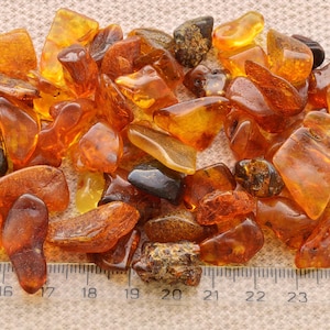 Amber Stones  37 Grams 6-30mm Jewelry Supplies Beads, Baltic Amber stones, Polished Natural Beads AM-006