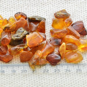 Amber Stones  20 Grams 6-30mm Jewelry Supplies Beads, Baltic Amber stones, Polished Natural Beads AM-008