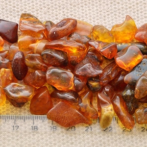 Amber Stones  36 Grams 6-30mm Jewelry Supplies Beads, Baltic Amber stones, Polished Natural Beads AM-004