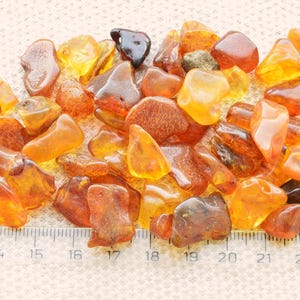 Amber Stones  27 Grams 6-30mm Jewelry Supplies Beads, Baltic Amber stones, Polished Natural Beads AM-001