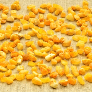 Natural Amber Beads 5-200 Grams Chip Beads (4-7mm) Jewelry Supplies Beads, Baltic Amber Beads, Polished Yolk Beads