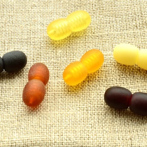 Plastic Screw Clasp For Baltic Jewelry, Beaded Jewelry Supplies, Unpolished clasps, Raw Clasps Cognac, Lemon, Cherry, Black, Yolk, Mix