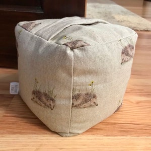 Handmade Hedgehog Weighted Doorstop