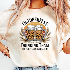 Oktoberfest Drinking Team T-Shirt, Sweatshirt, Schnitzel Faced, German Festival, Oktoberfest Gift,Oktoberfest Shirt, Funny Octoberfest Shirt