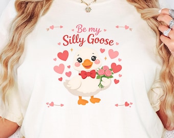 Silly Goose Valentine's Day T-Shirt, Animal Lover Gift