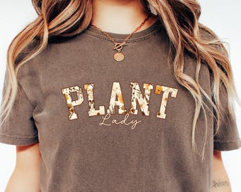 Plant Lady Floral T-Shirt: Botanical Gardening Gift